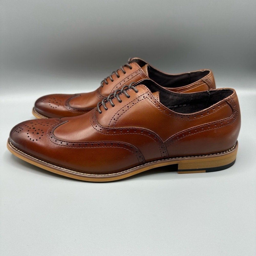 Stacy Adams Wingtip Leather Oxford Memory Foam Size 11